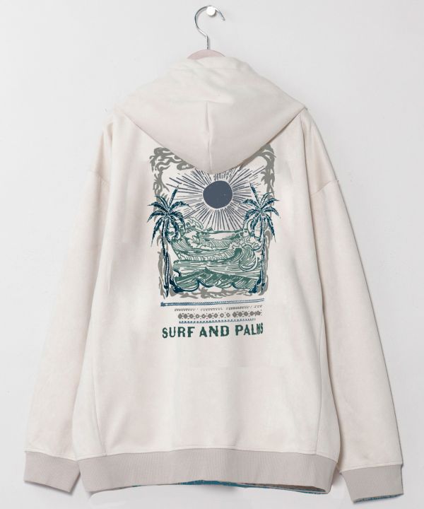 Men's Hawaiian Landscape Embroidered Hoodie - SURF＆Palms