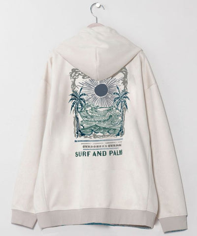 Men's Hawaiian Landscape Embroidered Hoodie - SURF＆Palms