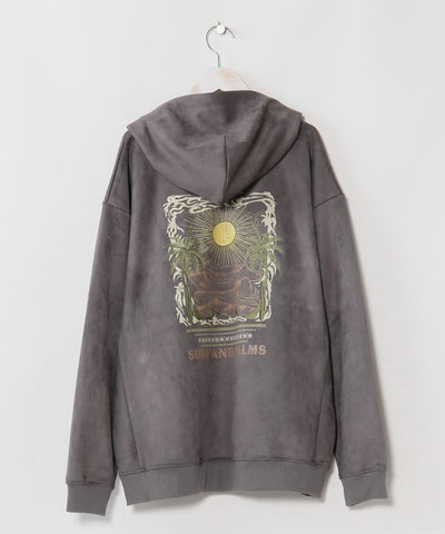 Men's Hawaiian Landscape Embroidered Hoodie - SURF＆Palms