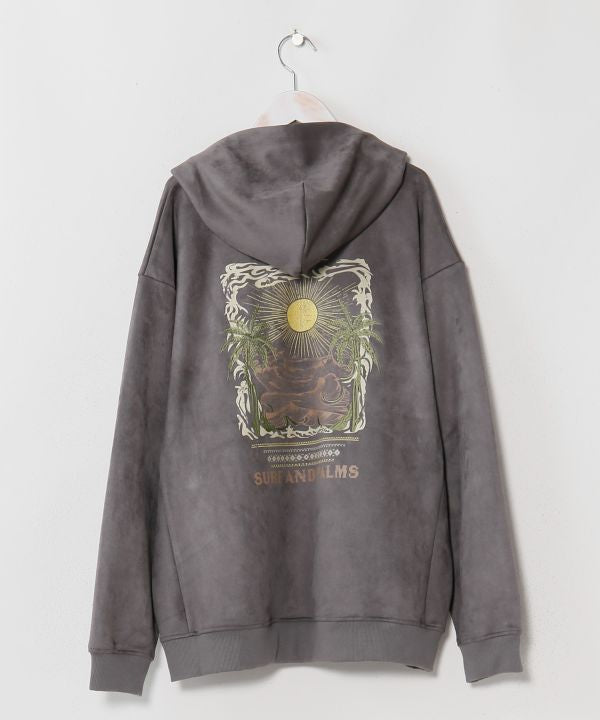 Men's Hawaiian Landscape Embroidered Hoodie - SURF＆Palms