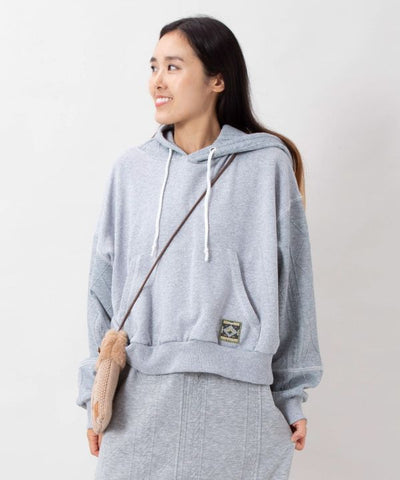 Embroidered Flocked Knit Hood Top - SURF＆Palms