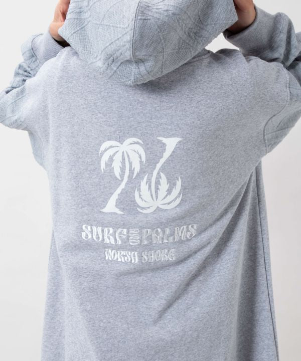 Embroidered Flocked Knit Hood Dress - SURF＆Palms