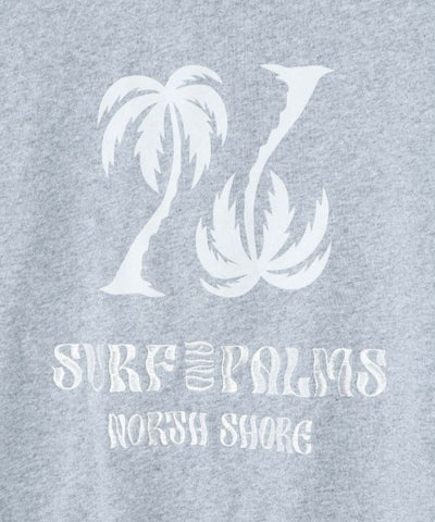 Embroidered Flocked Knit Hood Top - SURF＆Palms