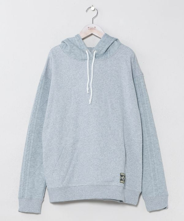 Embroidered Flocked Knit Hood Top - SURF＆Palms