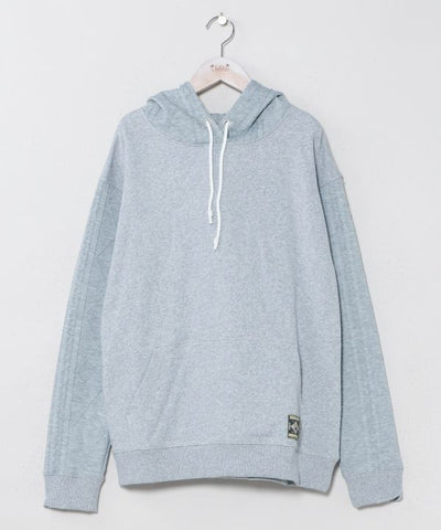 Embroidered Flocked Knit Hood Top - SURF＆Palms