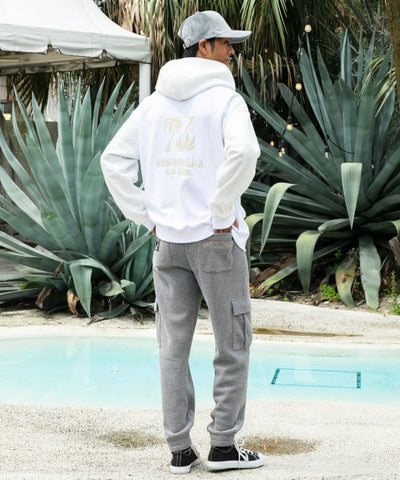Hawaiian Embroidered Knit Zip Up Hoodie - SURF＆Palms