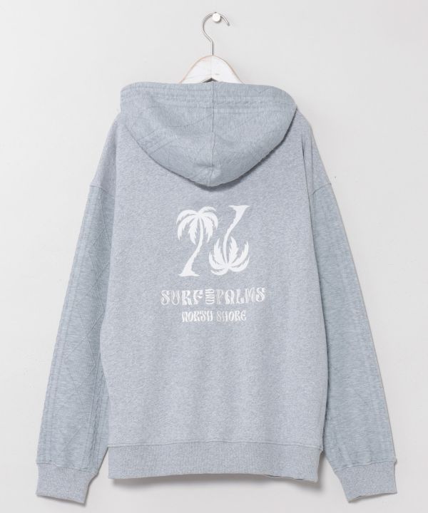 Hawaiian Embroidered Knit Zip Up Hoodie - SURF＆Palms