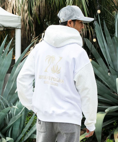 Hawaiian Embroidered Knit Zip Up Hoodie - SURF＆Palms