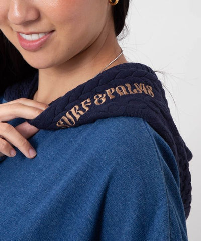 Washed Knit Hooded Top - SURF＆Palms