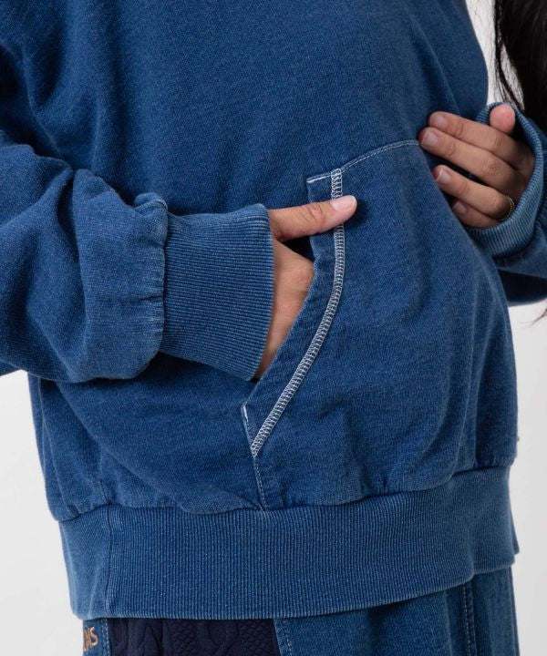 Washed Knit Hooded Top - SURF＆Palms