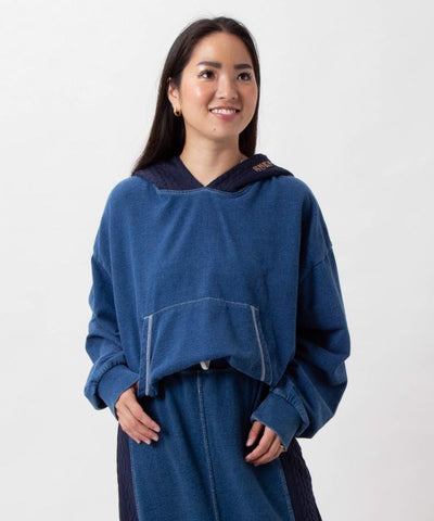 Washed Knit Hooded Top - SURF＆Palms