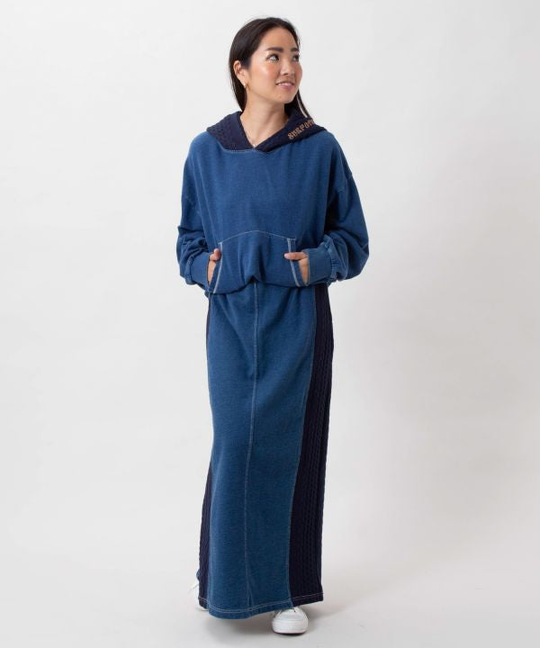 Washed Knit Hooded Top - SURF＆Palms