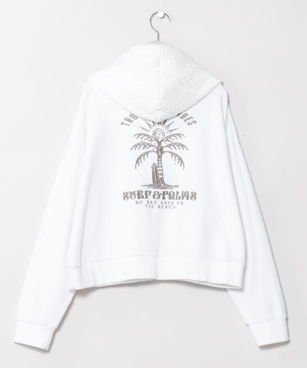 Washed Knit Hooded Top - SURF＆Palms