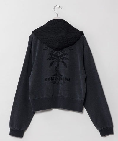 Washed Knit Zip Hoodie - SURF＆Palms