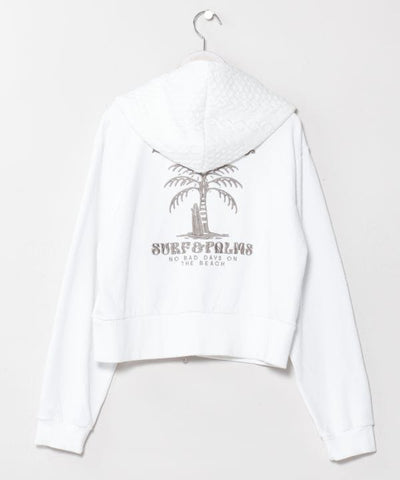 Washed Knit Zip Hoodie - SURF＆Palms