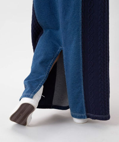 Washed Knit Long Skirt - SURF＆Palms