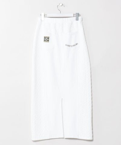 Washed Knit Long Skirt - SURF＆Palms