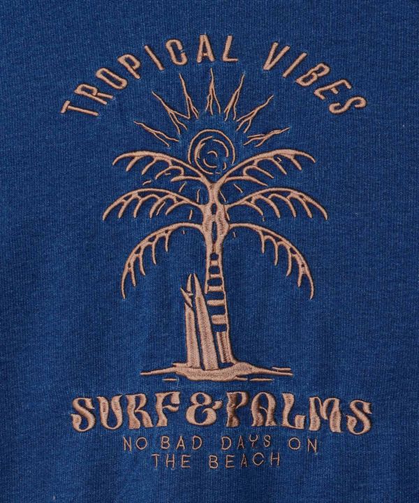 Washed Logo Knit Hoodie - SURF＆Palms