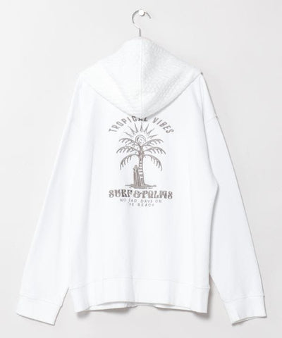Washed Logo Knit Hoodie - SURF＆Palms