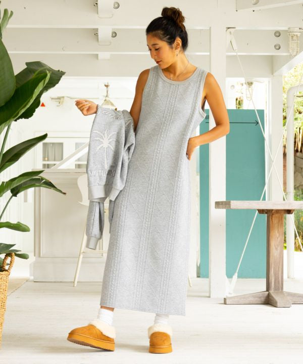Embroidered Knit Hoodie and Dress Set - SURF＆Palms