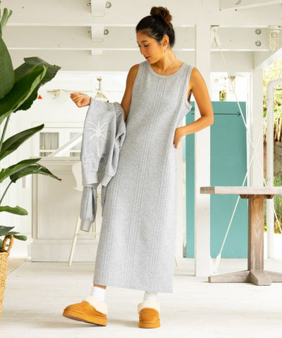 Embroidered Knit Hoodie and Dress Set - SURF＆Palms
