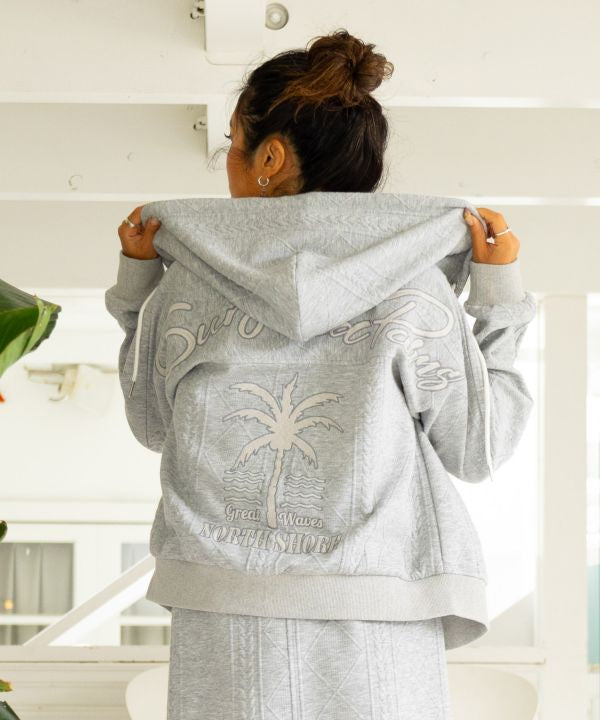 Embroidered Knit Hoodie and Dress Set - SURF＆Palms