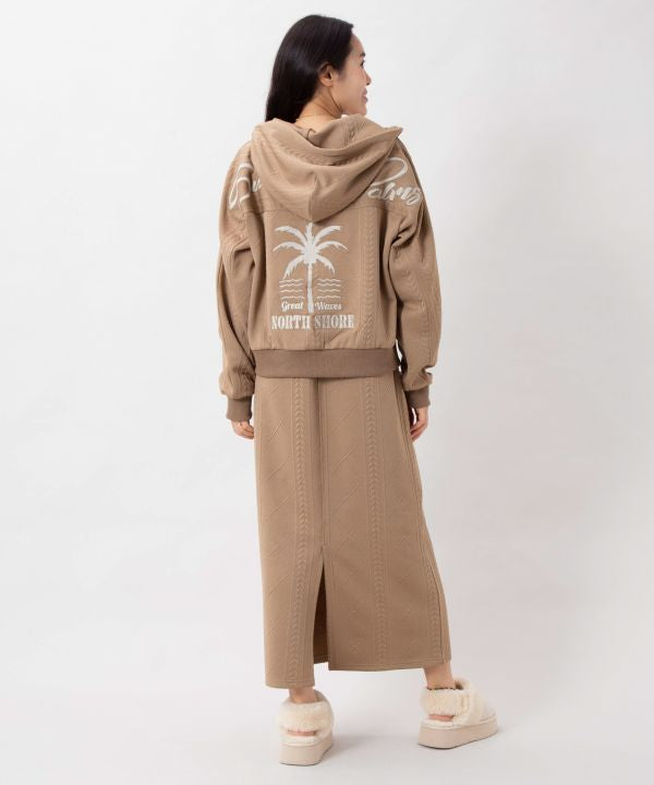 Embroidered Knit Hoodie and Dress Set - SURF＆Palms