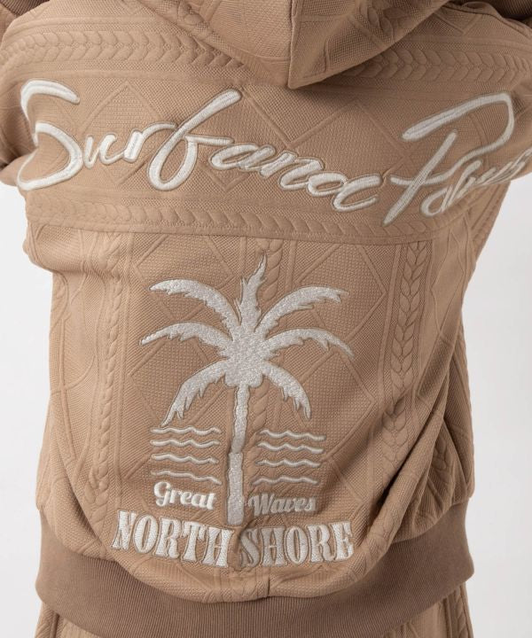 Embroidered Knit Hoodie and Dress Set - SURF＆Palms