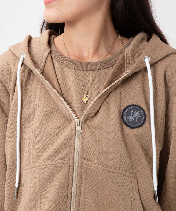 Embroidered Knit Hoodie and Dress Set - SURF＆Palms