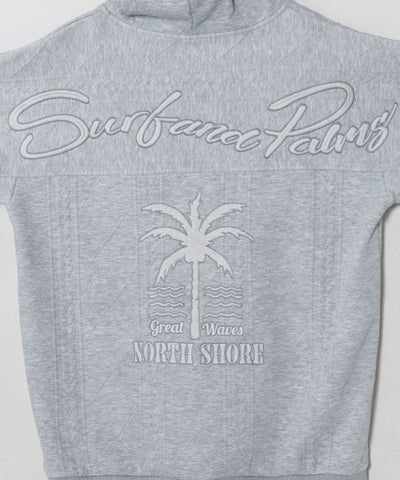 SURF＆Palms Unisex Embroidered Hooded Top