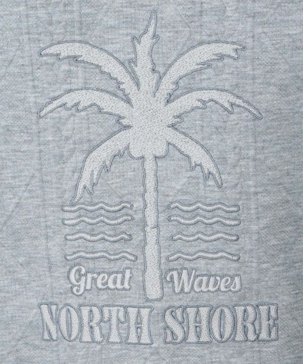 SURF＆Palms Unisex Embroidered Hooded Top