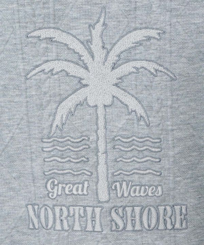 SURF＆Palms Unisex Embroidered Hooded Top