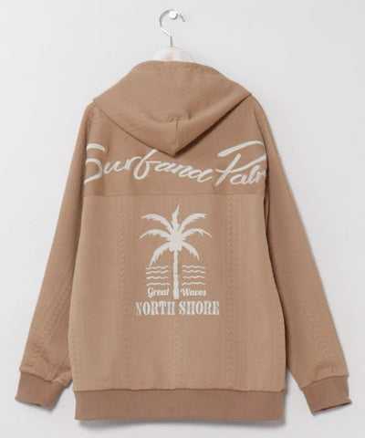 SURF＆Palms Unisex Embroidered Hooded Top