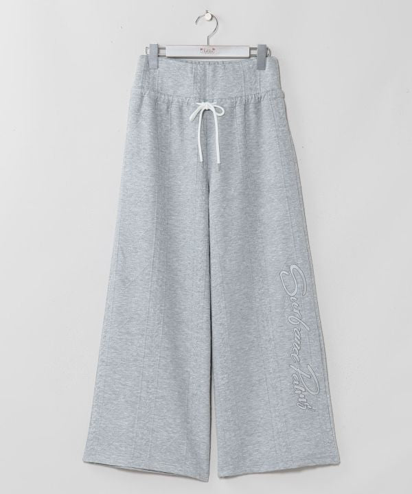 Embroidered Textured Knit Pants - SURF＆Palms by Kahiko - Ametsuchi