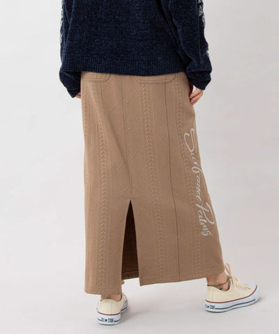 Embroidered Knit Effortless Skirt - SURF＆Palms