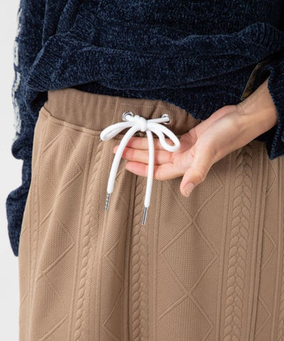 Embroidered Knit Effortless Skirt - SURF＆Palms