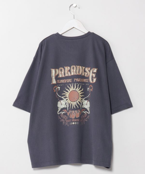 Men's Vintage Hawaiian Sun T-Shirt - SURF＆Palms by Kahiko - Ametsuchi