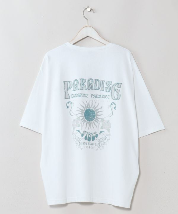 Men's Vintage Hawaiian Sun T-Shirt - SURF＆Palms by Kahiko - Ametsuchi