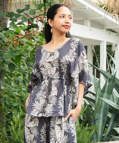 Lei Print UV Protection Rayon Top