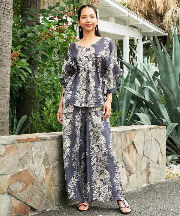 Lei Print UV Protection Rayon Top