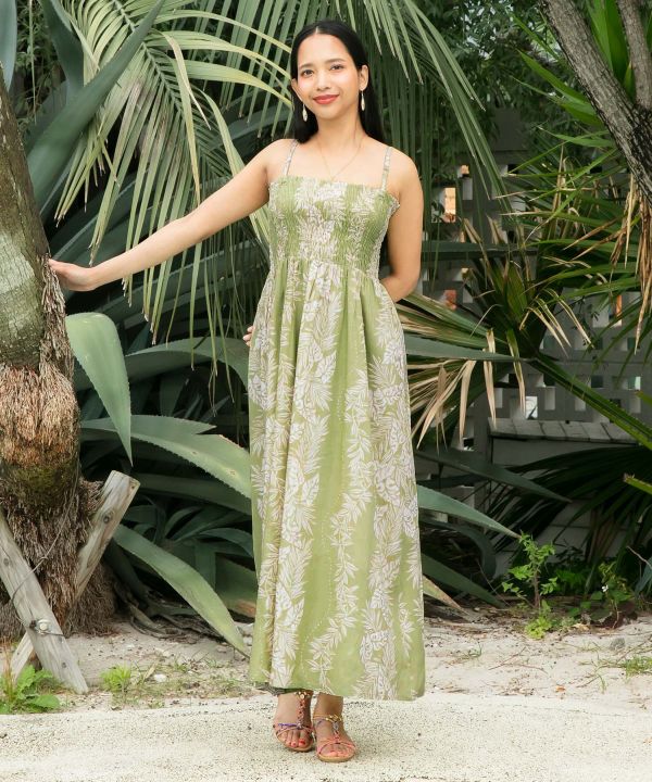 Lei Print Dress Cape Set