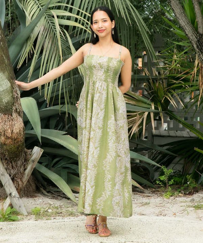 Lei Print Dress Cape Set