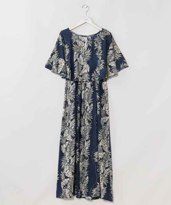 Lei Print Dress Cape Set