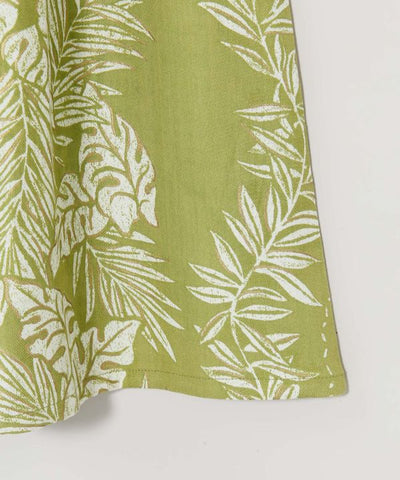 Lei Print Wide Leg Pants