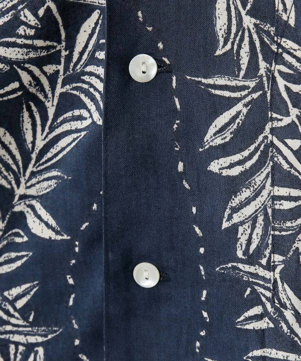 Lei Print Rayon Aloha Shirt