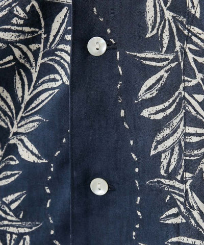 Lei Print Rayon Aloha Shirt