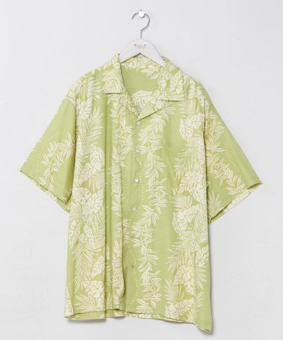 Lei Print Rayon Aloha Shirt