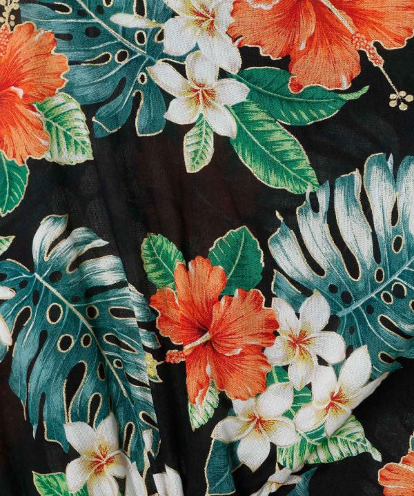 Botanical Print UV Protection Rayon Top