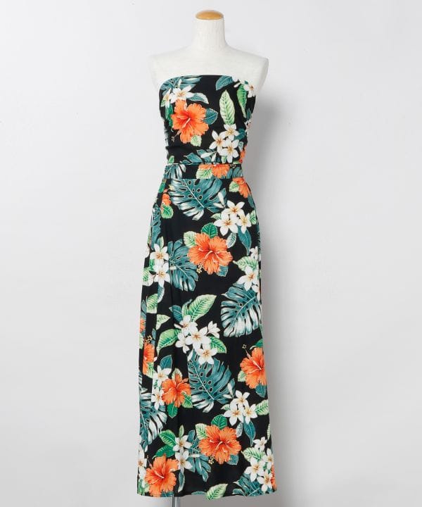 Botanical Print Multiway Sash Skirt by Kahiko - Ametsuchi