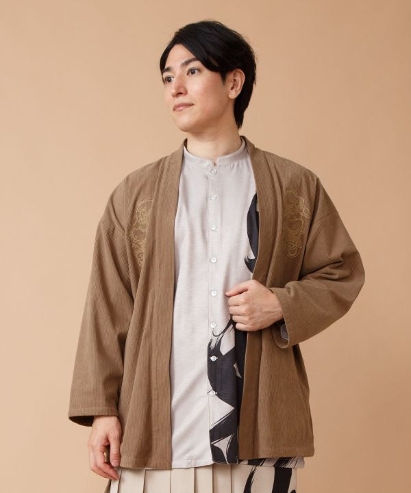 Embroidered Japanese Motif Haori by Kaya - Ametsuchi